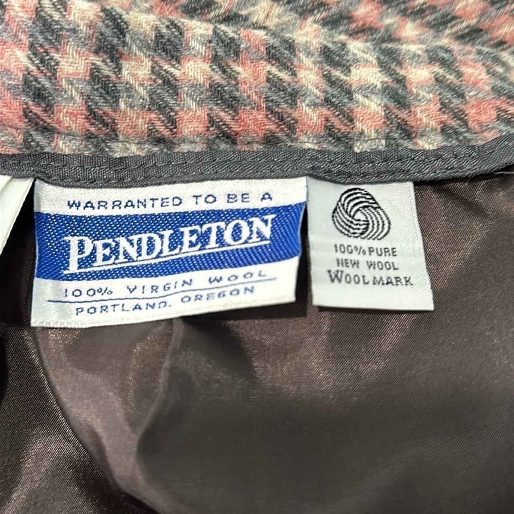 Vintage Pendleton 100% Virgin Wool Plaid Pencil Skirt Size 14 - Picture 11 of 13